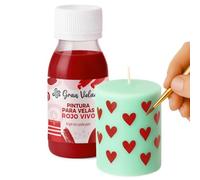 Gran Velada - Pintura Rojo Vivo para Velas 60ml | Pintura para Velas Artesanales | Colorante para Velas