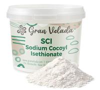 Gran Velada - SCI Sodium Cocoyl Isethionate 1 Kg | Tensioactivo Vegetal Espumante | Surfactante Suave para Champú Sólido y Líquido Syndet Gel Ducha | Mucha Espuma sin Resecar Piel y Cuero Cabelludo
