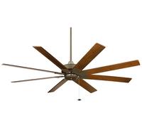 Gran Ventilador De Techo Con Cadena Fanimation LEVON 160 Cm Bronce Nogal