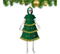 Gran vestido de Navidad esqueleto, espectacular traje de vacaciones con