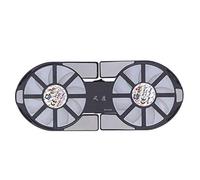 Gran Volumen de Aire, Almohadilla de Enfriamiento para Computadora Portátil, Enfriador para Computadora Portátil con Doble Ventilador, Disipador de Calor Plegable para (Black)