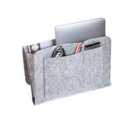 GRANA HOME CADDY - Bolsa de almacenamiento para cama, sofá, organizador de mesa de noche de fieltro grueso para teléfono móvil, iPad, Kindle, e-reader, portátil, gafas, libro, mando a distancia