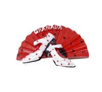 Granada Abanico - Imán de Nevera de diseño Flamenco, Recuerdo de la Ciudad de Granada,