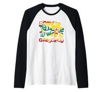 Granada Divertida Nada me Asusta Mi Esposa es Granadina Camiseta Manga Raglan