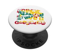 Granada Divertida Nada me Asusta Mi Esposa es Granadina PopSockets PopGrip Adhesivo