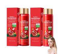 Granada Peptide Set de cuidado facial, tóner y leche hidratante, 120 ml, piel radiante e hidratación duradera