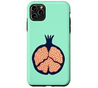 Granada Retro Plump Fruta Tropical - Naranja Azul Oscuro Carcasa para iPhone 11 Pro MAX