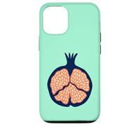 Granada Retro Plump Fruta Tropical - Naranja Azul Oscuro Carcasa para iPhone 12/12 Pro