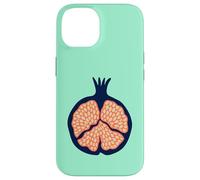 Granada Retro Plump Fruta Tropical - Naranja Azul Oscuro Carcasa para iPhone 14
