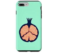 Granada Retro Plump Fruta Tropical - Naranja Azul Oscuro Carcasa para iPhone 7 Plus/8 Plus