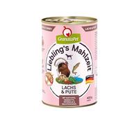 GranataPet Liebling's Mahlzeit Salmón y Pavo, Comida húmeda para Perros, Comida para Perros sin Cereales y sin azúcares, pienso Completo, 6 x 400 g