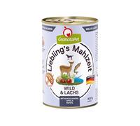 GranataPet Liebling's Mahlzeit Wild & Salmon, Comida húmeda para Perros, Comida para Perros sin Cereales y sin azúcares, pienso Completo, 6 x 400 g