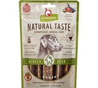 GranataPet Natural Taste Noble Snack Hirsch Zahnpflege, Hundeleckerli ohne Getreide & ohne Zuckerzufügen Rohnung für ententweich, schmackhafter Hundesnack, 70 g