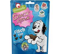 GranataPet Snack' Attack Pez, 100 g, golosinas para Perros sin Cereales y sin azúcares, golosinas para Perros, Aperitivo Suave para Perros
