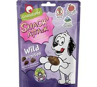 GranataPet Snack' Attack Wild, golosinas para Perros sin Cereales ni azúcares añadidos, recompensa para juguetones de Cuatro Patas, golosinas para Perros, Aperitivo Suave para Perros, 100 g