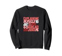 Granate Rojo Borgoña Color Go Ahead & Judge Me Burgundy Sudadera