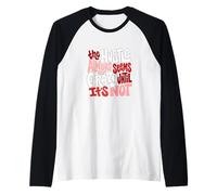 Granate Rojo Borgoña Color Hustle Ain't So Crazy Burgundy Camiseta Manga Raglan