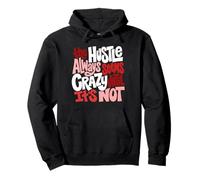 Granate Rojo Borgoña Color Hustle Ain't So Crazy Burgundy Sudadera con Capucha