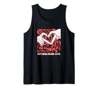 Granate Rojo Borgoña Fuera Aquí Ser Lindo Rojo Granate Camiseta sin Mangas