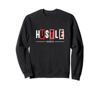 Granate Rojo Borgoña Hustle Harder Granate Borgoña Sudadera