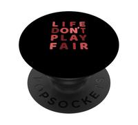 Granate Rojo Borgoña Life Don't Play Fair Granate Borgoña PopSockets PopGrip Adhesivo