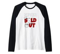 Granate Rojo Borgoña Never Sold out Burdeos Gráfi Camiseta Manga Raglan