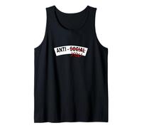 Granate Rojo Borgoña No Anti-Social, Anti-You Rojo Borgoña Camiseta sin Mangas