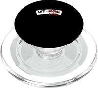 Granate Rojo Borgoña No Anti-Social, Anti-You Rojo Borgoña PopSockets PopGrip para MagSafe
