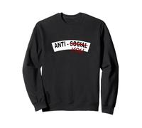 Granate Rojo Borgoña No Anti-Social, Anti-You Rojo Borgoña Sudadera