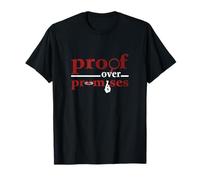 Granate Rojo Borgoña Proof Over Promises Burdeos Gráfico Camiseta