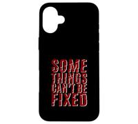 Granate Rojo Borgoña Some Things Stay Broken Maroon Graphic Carcasa para iPhone 16 Plus