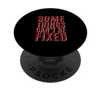 Granate Rojo Borgoña Some Things Stay Broken Maroon Graphic PopSockets PopGrip Adhesivo