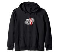 Granate Rojo Borgoña Tiempo/Dinero Granate Borgo Sudadera con Capucha
