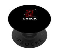 Granate Rojo Borgoña Vibe Check Granate Rojo Burdeos Gráfico PopSockets PopGrip Adhesivo