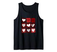 Granate Rojo Borgoña Wild Hearts Maroon Graphic Camiseta sin Mangas