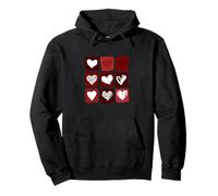 Granate Rojo Borgoña Wild Hearts Maroon Graphic Sudadera con Capucha