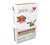 Granatum Plus - Punicalagina e Hidroxitirosol - Extracto de Granada y Oliva Extra Virgen - Antioxidante y Antiinflamatorio - Cuidado de la Piel - Producido en España - 1 Caja 60 Cápsulas