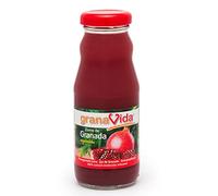Granavida Zumo de Granada Natural Exprimido. Elaborado con Granadas Variedad Mollar de Elche.Pack de 24 Unidades
