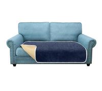 Granbest Funda de asiento antideslizante para sofá de 2 plazas más gruesa, protector para sofá de mascotas, universal, para todas las estaciones (2 plazas Plus, azul marino)