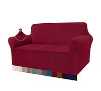 Granbest - Funda de sofá de Alta Elasticidad, diseño Moderno, Jacquard, para el salón, para Perros y Mascotas (2 plazas, Rojo Vino)