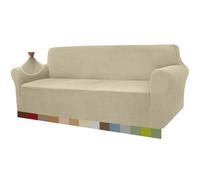 Granbest Funda de sofá de alta elasticidad, moderna funda de sofá de jacquard elástica para salón, protector para perros y mascotas, 4 plazas, color caqui