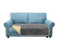 Granbest Fundas de asiento antideslizantes para sofá de 2 plazas más funda gruesa para sofá de mascotas, universales para todas las estaciones (2 plazas Plus, gris)