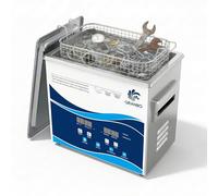GRANBO - limpiador ultrasónico de joyas 3,2 l 120 W, máquina ultrasónica de 40 kHz con temporizador de calentador y desgasificación, limpiador ultrasónico dental, limpia anteojos, anillos, monedas