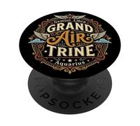 Grand Air Trine Astrology Zodiac Air Sign PopSockets PopGrip Adhesivo