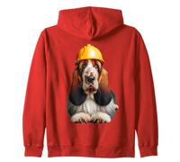 Grand Basset Griffon Vendéen Dog Yellow Hard Hat Casco Crew Sudadera con Capucha