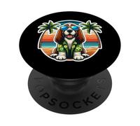 Grand Basset Griffon Vendéen Dueño de Perro Summer Vibes Vacaciones PopSockets PopGrip Adhesivo