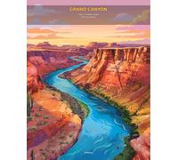 Grand Canyon Adult Coloring Book: 50 Mindful Landscapes, Desert Wildlife and National Park Wonders for Relaxation and Stress Relief: 8.5" x 11" Large Print Single-Sided Designs for Adults and Seniors