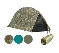 GRAND CANYON CARDOVA 1 Tienda de Trekking, Ultraligera para 1 Persona, Tamaño Compacto & Montaje Rápido, para Camping & Bushcraft, Verde Camuflaje