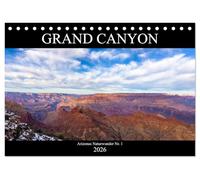 GRAND CANYON - Einblicke (Tischkalender 2026 DIN A5 quer), CALVENDO Monatskalender: Arizonas Nationalpark Nr. 1 in Farbenpracht