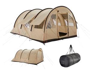 Grand Canyon HELENA 5 - carpa túnel para 5 personas | carpa familiar/de grupo con dos zonas de dormir | Mojave Desert (beige)
